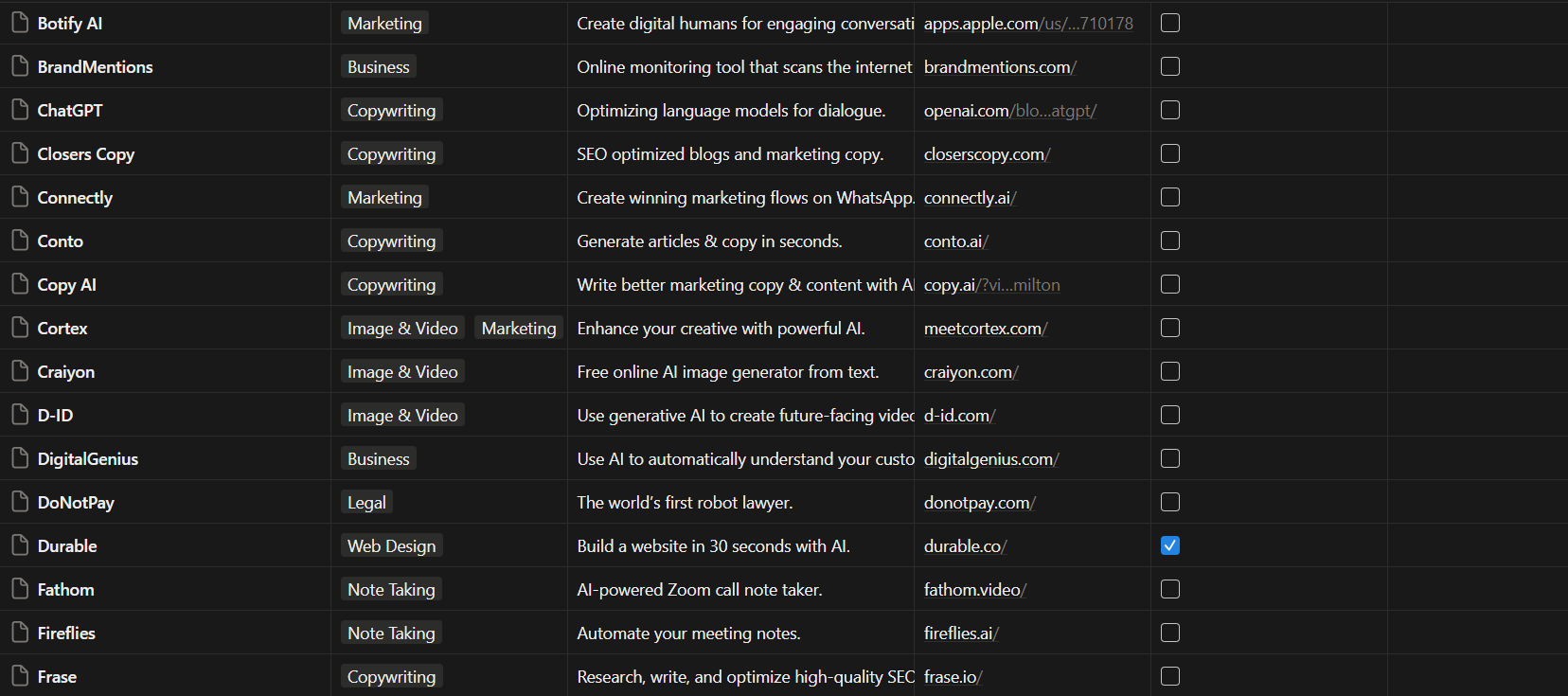 All Advanced AI Tools - Screenshot 3 showing product features and functionality