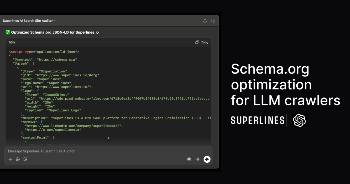 Superlines AI Search Auditor for ChatGPT gallery image