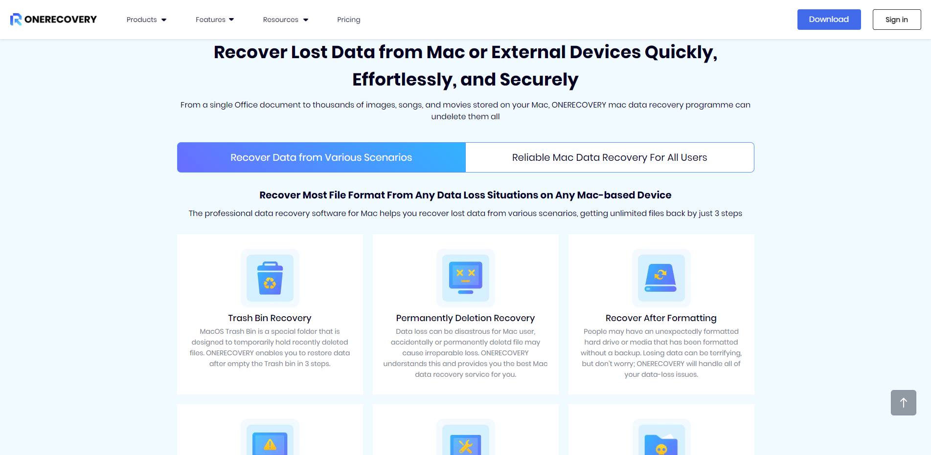 Mídia 2 de Recuperação de dados de Mac