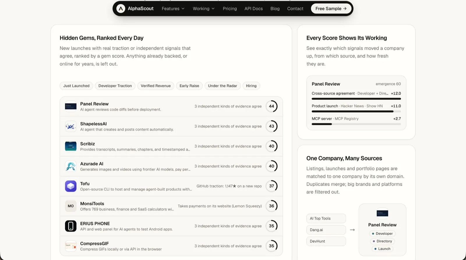 AlphaScout: Discover Startups Early gallery image
