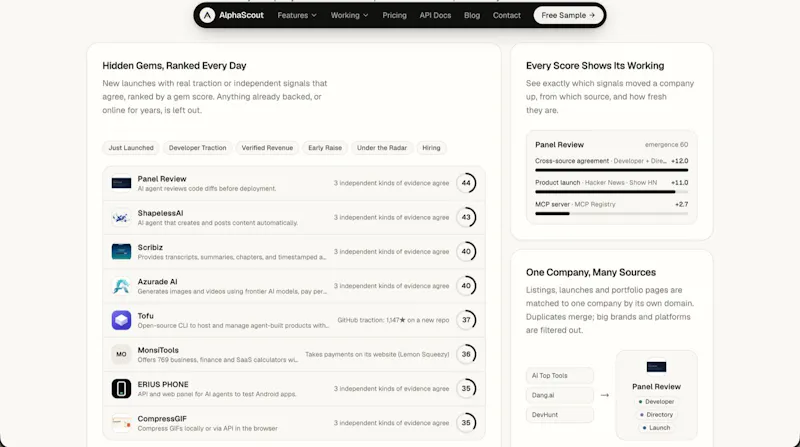 AlphaScout: Discover Startups Early screenshot 4