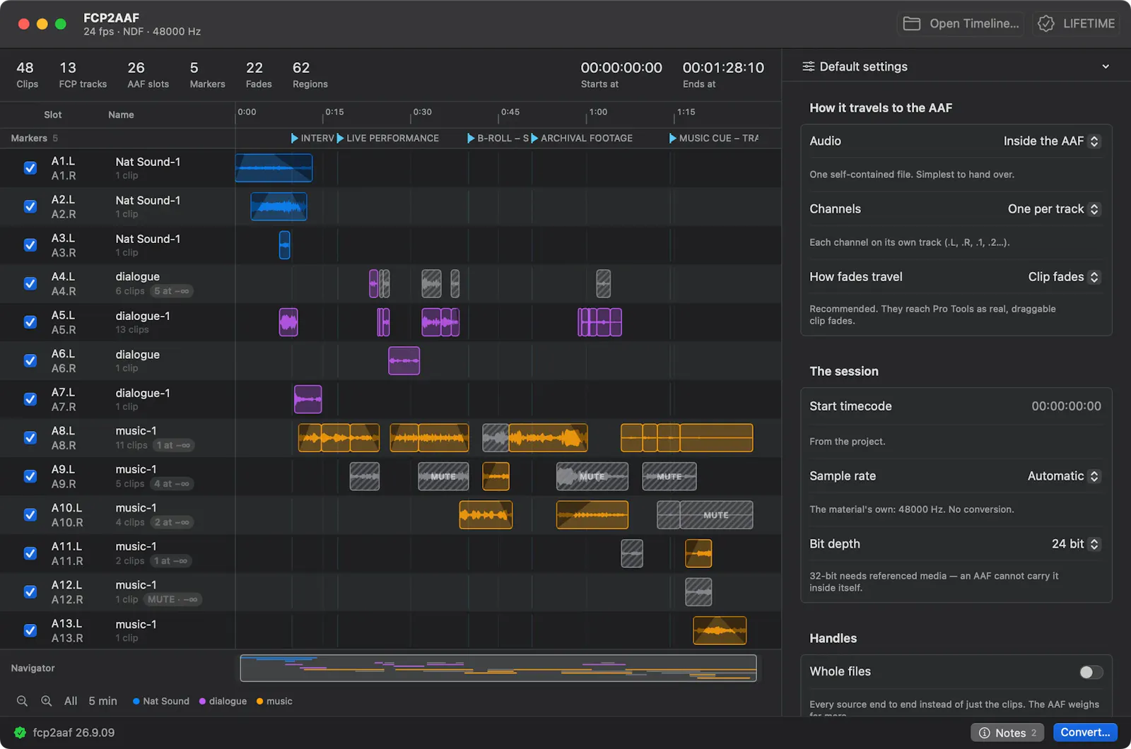 fcp2aaf screenshot 2