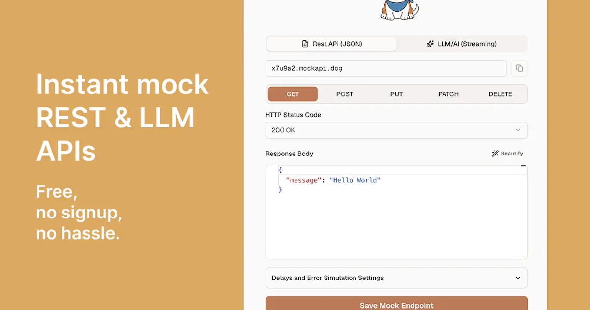 MockAPI Dog
