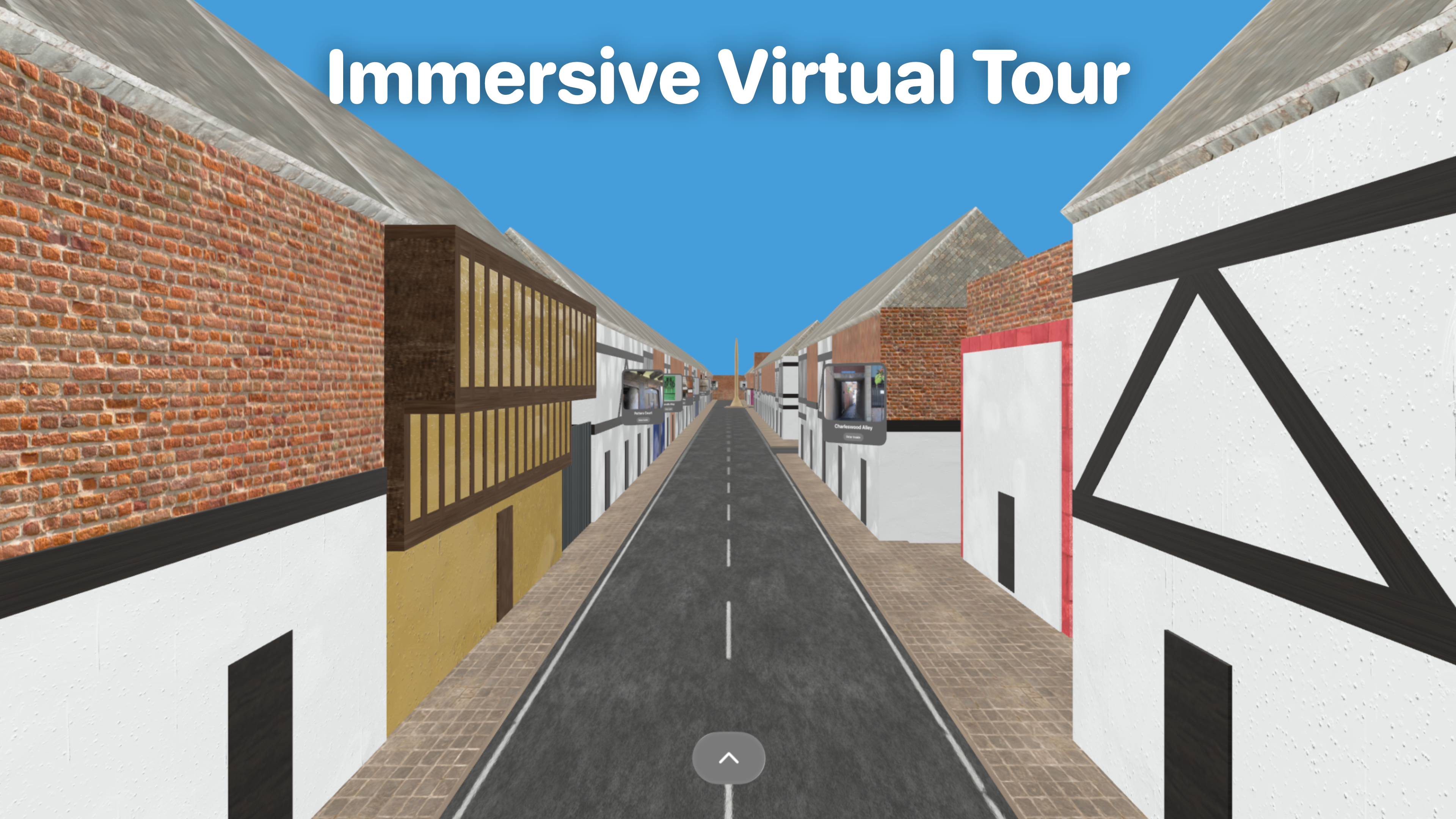 Alleycat de Proyecto - Explore los callejones históricos de Tewkesbury en Vision Pro media 1