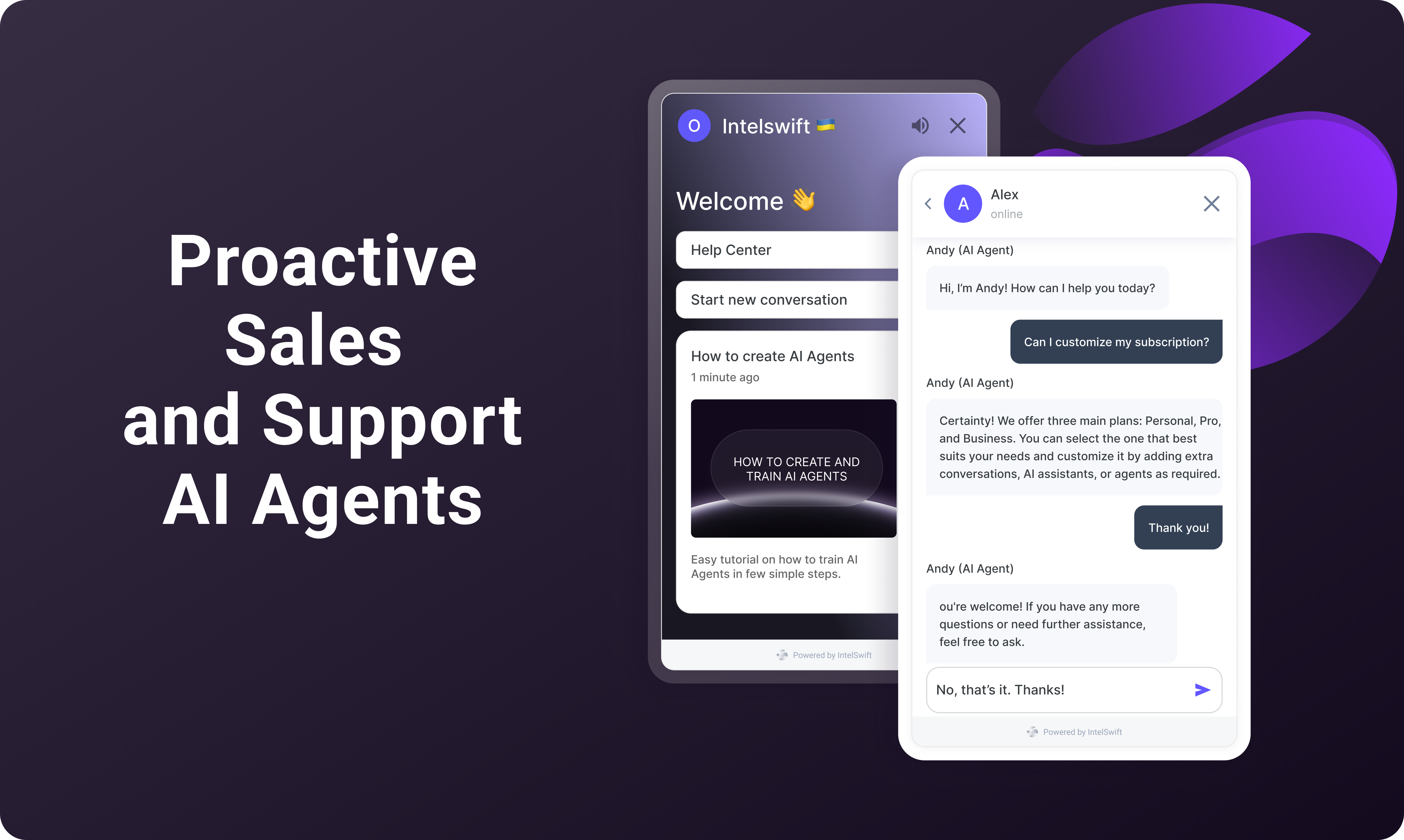 Intelswift AI Agents Marketplace - AI customer service automation media 3