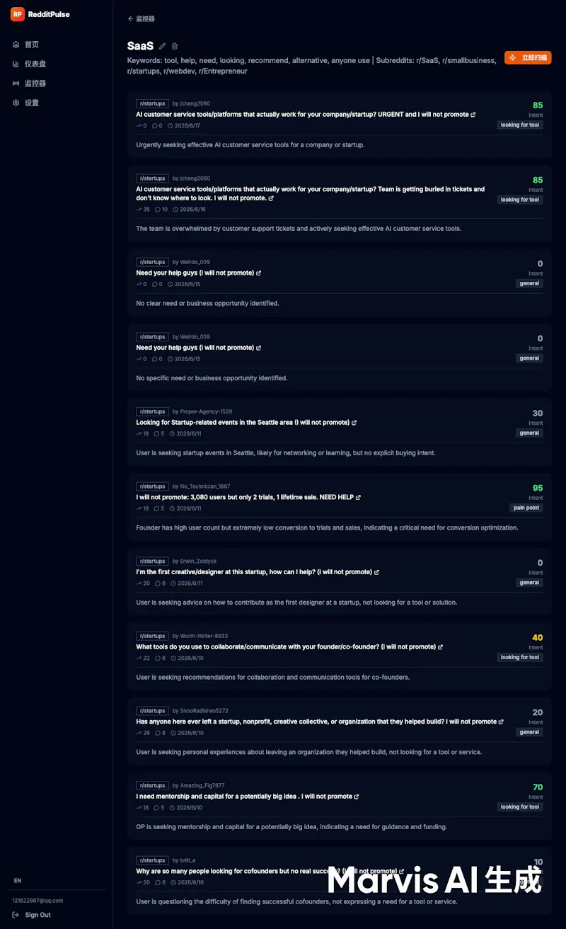 RedditPulse screenshot 2