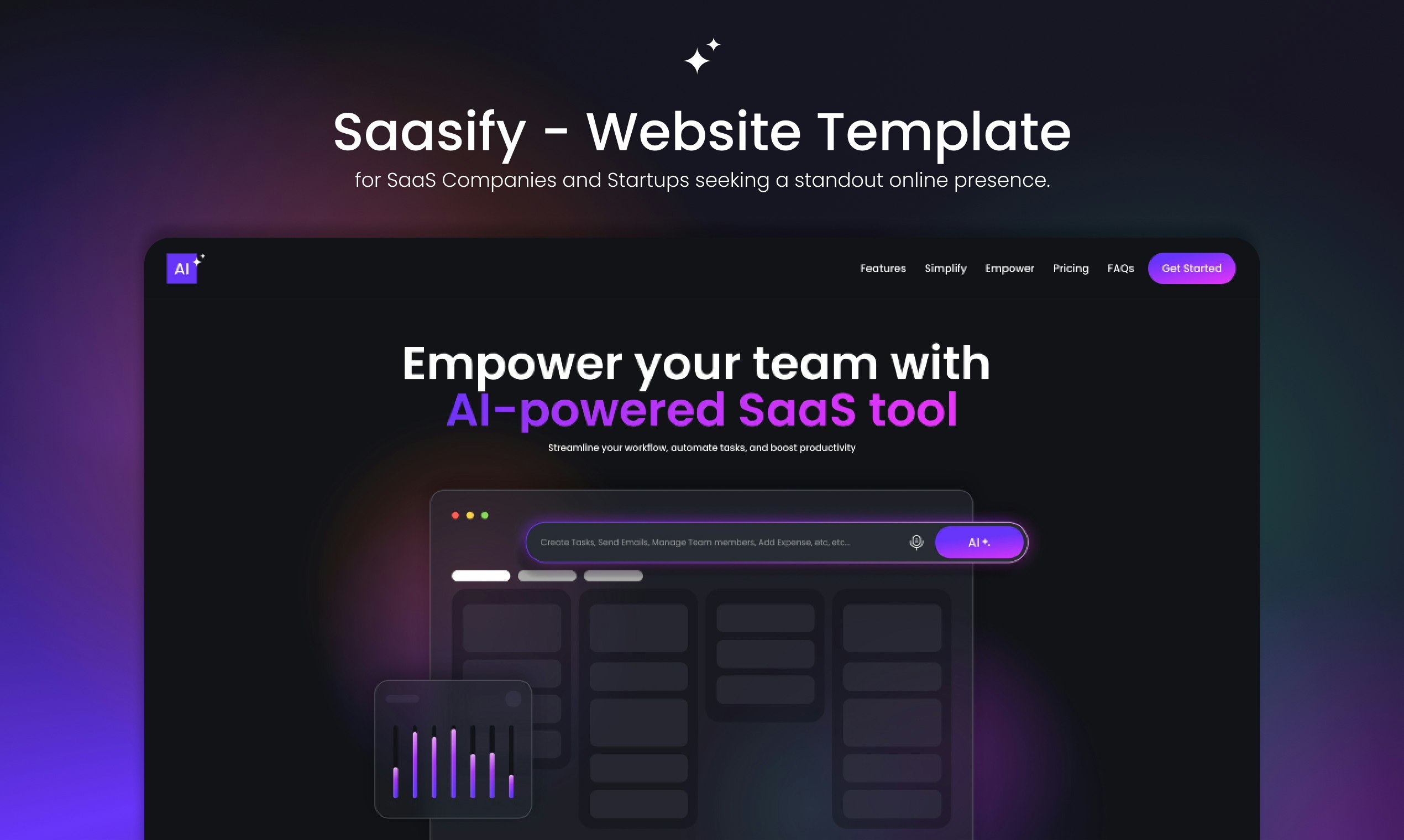 Média Saasify - modèle de site Web - Le modèle de référence pour les startups cherchant à se démarquer en ligne 1
