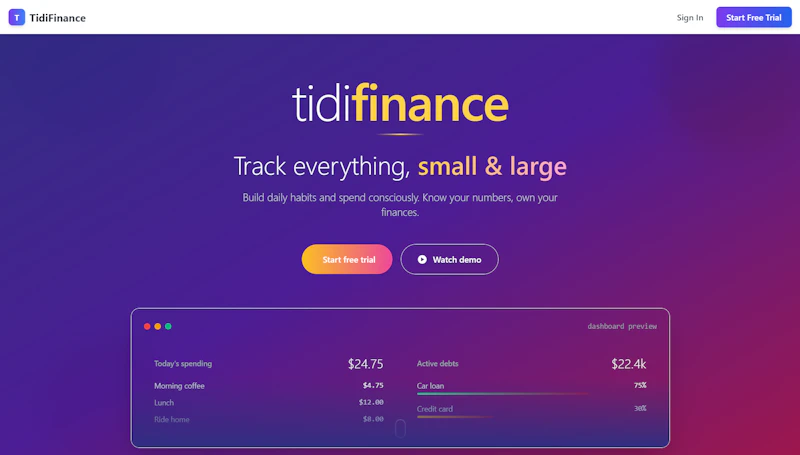 TidiFinance screenshot 6