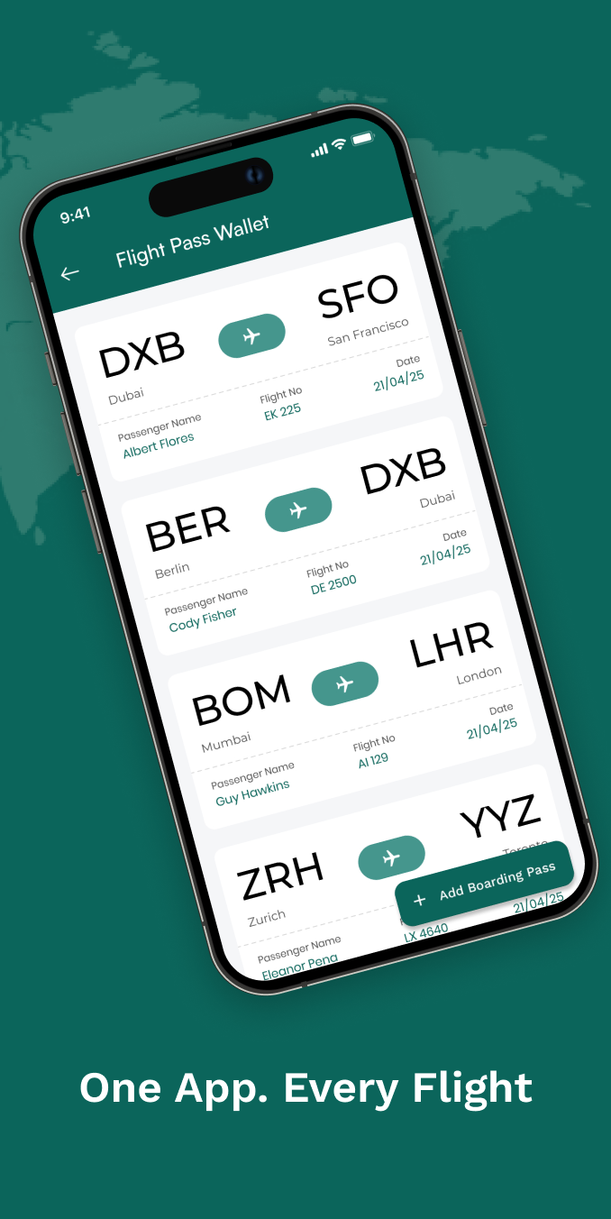 Flight Boarding Pass Wallet - Flight Pass Wallet using a boarding pass scanner media 2