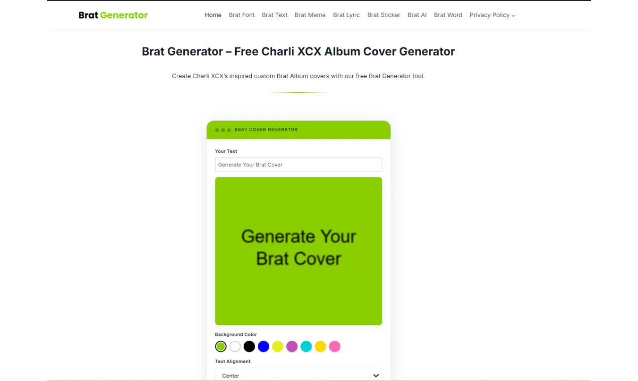 Brat Generator gallery image