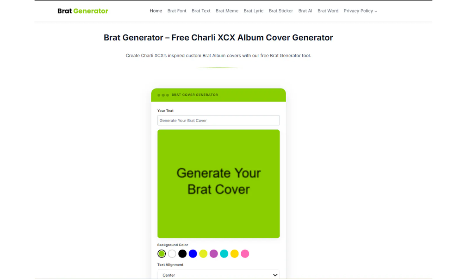 Brat Generator screenshot 3