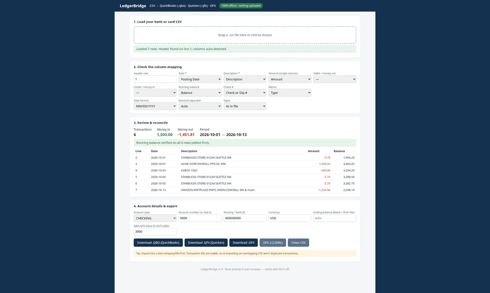 LedgerBridge screenshot 2