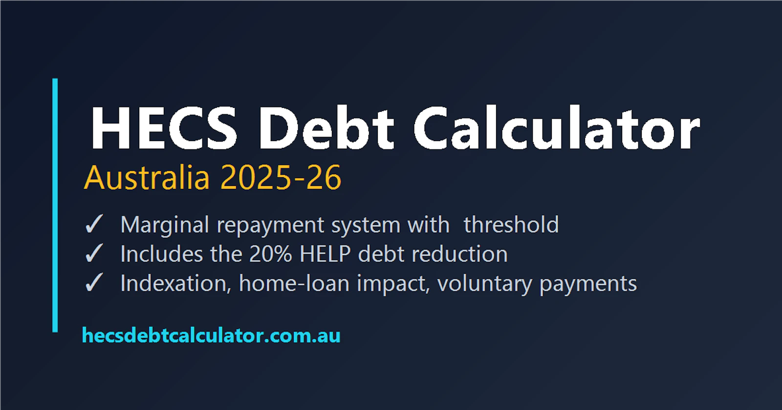 HECS Debt Calculator screenshot 1