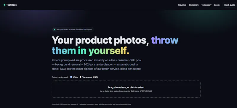 TechNode -Idle GPUs you can rent and run screenshot 2