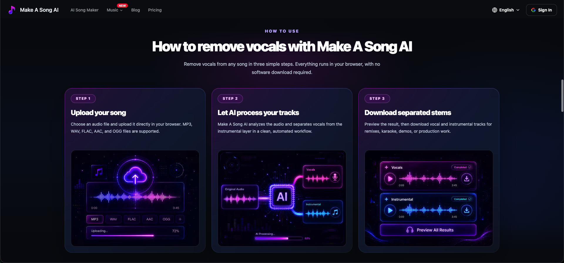 Make A Song AI gallery image