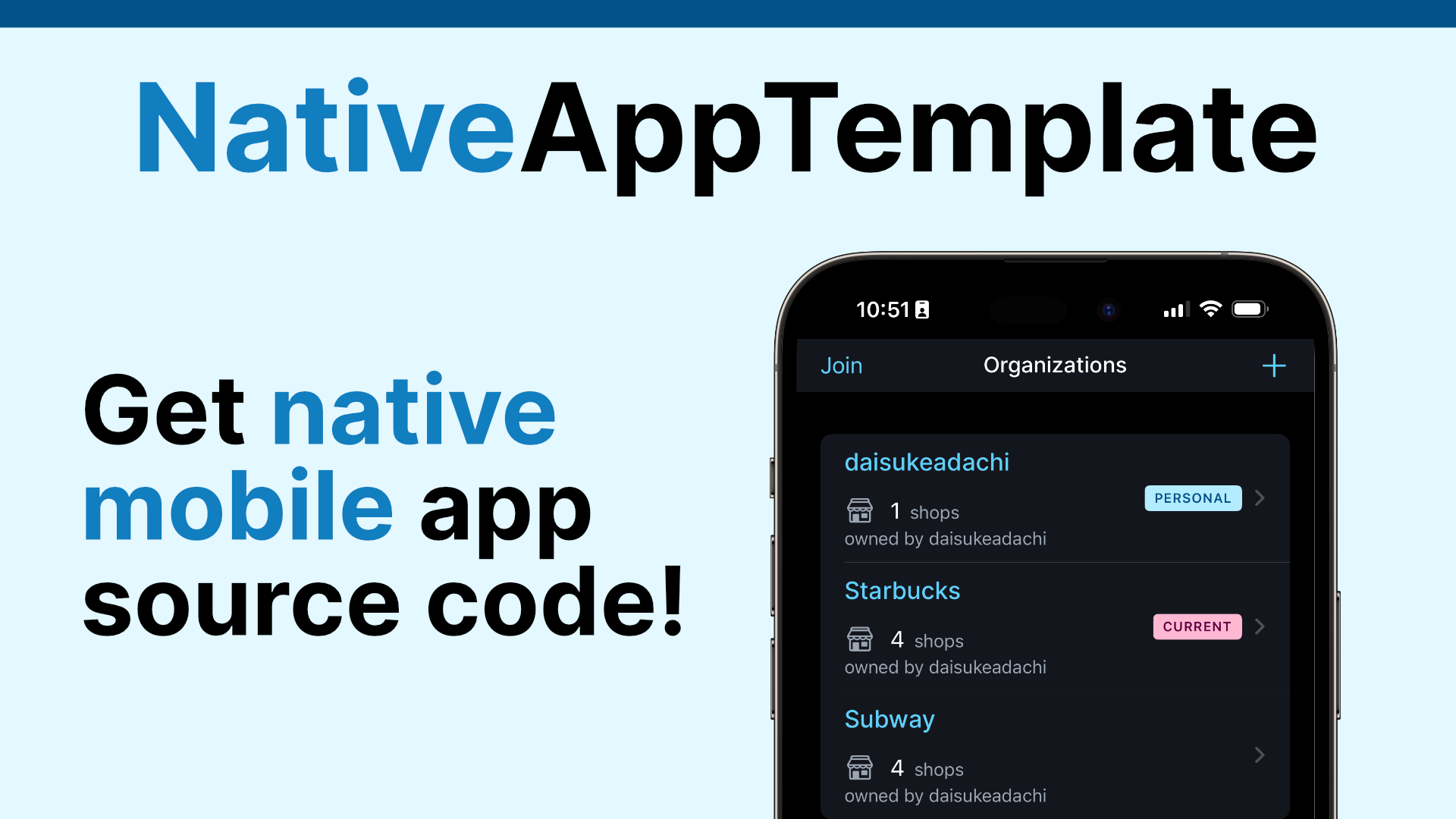 nativeApptemplate - SaaS 기본 iOS/Android 앱 및 API 백엔드 소스 코드 받기 미디어 2