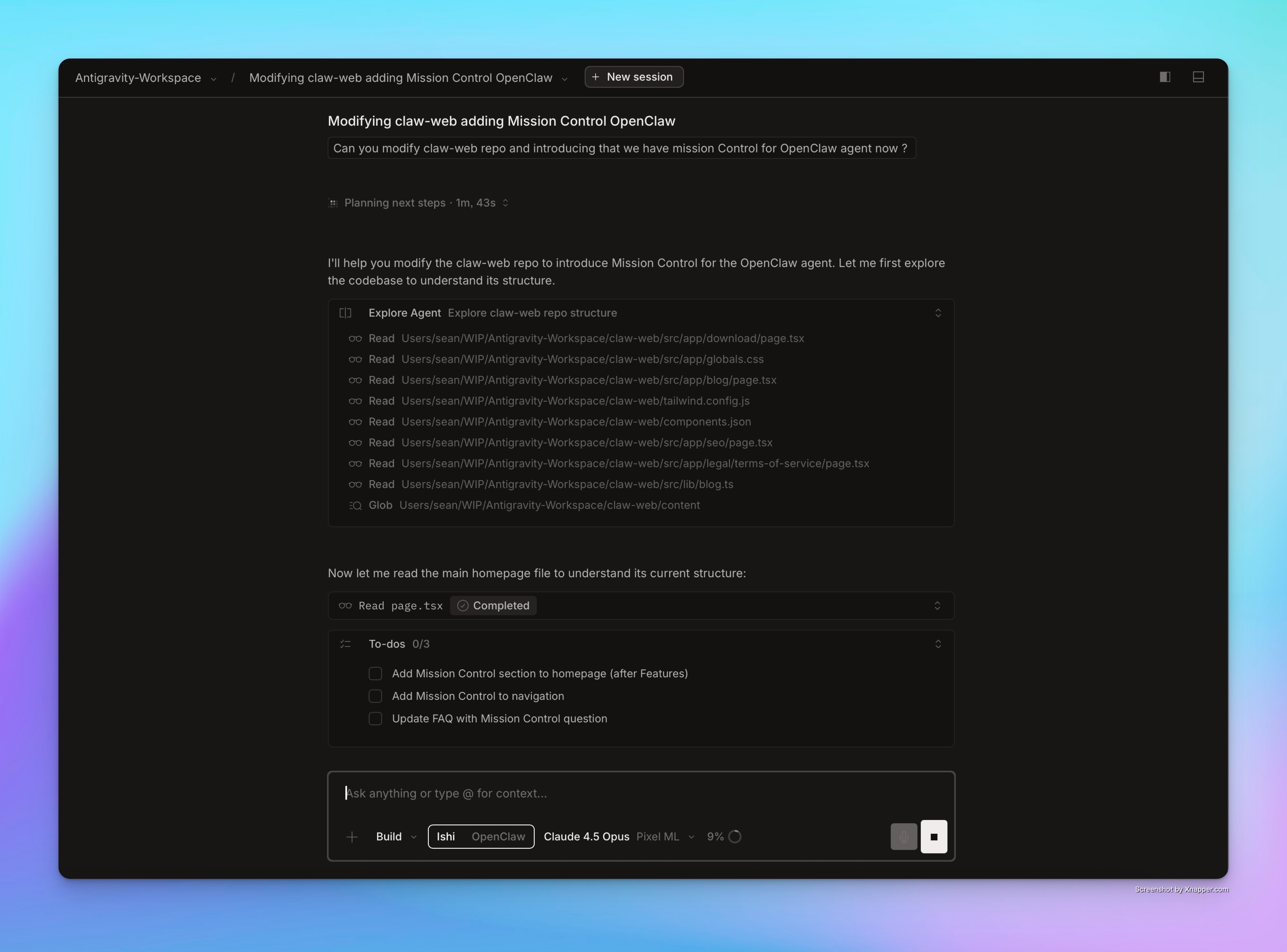 Claw Desktop - Screenshot 3 showing product features and functionality
