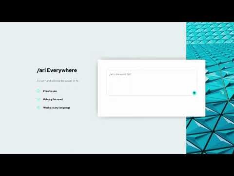 startuptile Ari - Use Ai From Any Online Text Box-Your Ai Writing Assistant | Adviser | Researcher | Coder