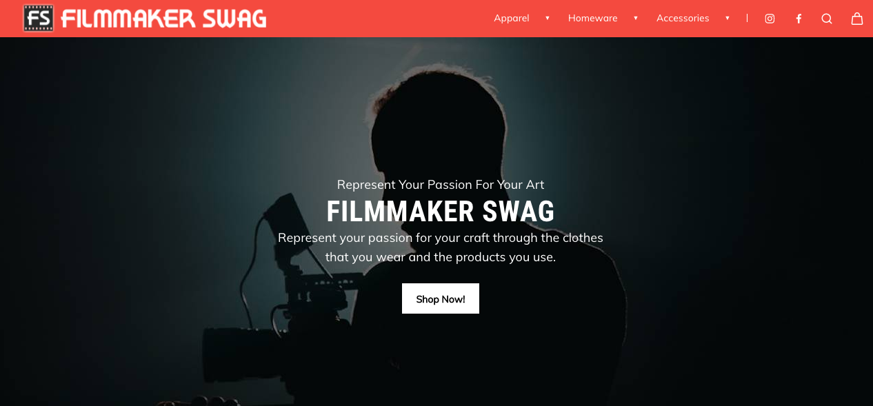 Filmmaker Swag Online Store gallery image