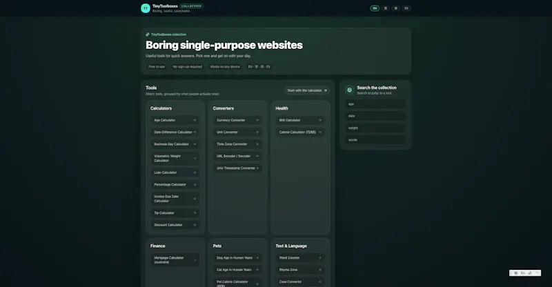 TinyToolboxes screenshot 1