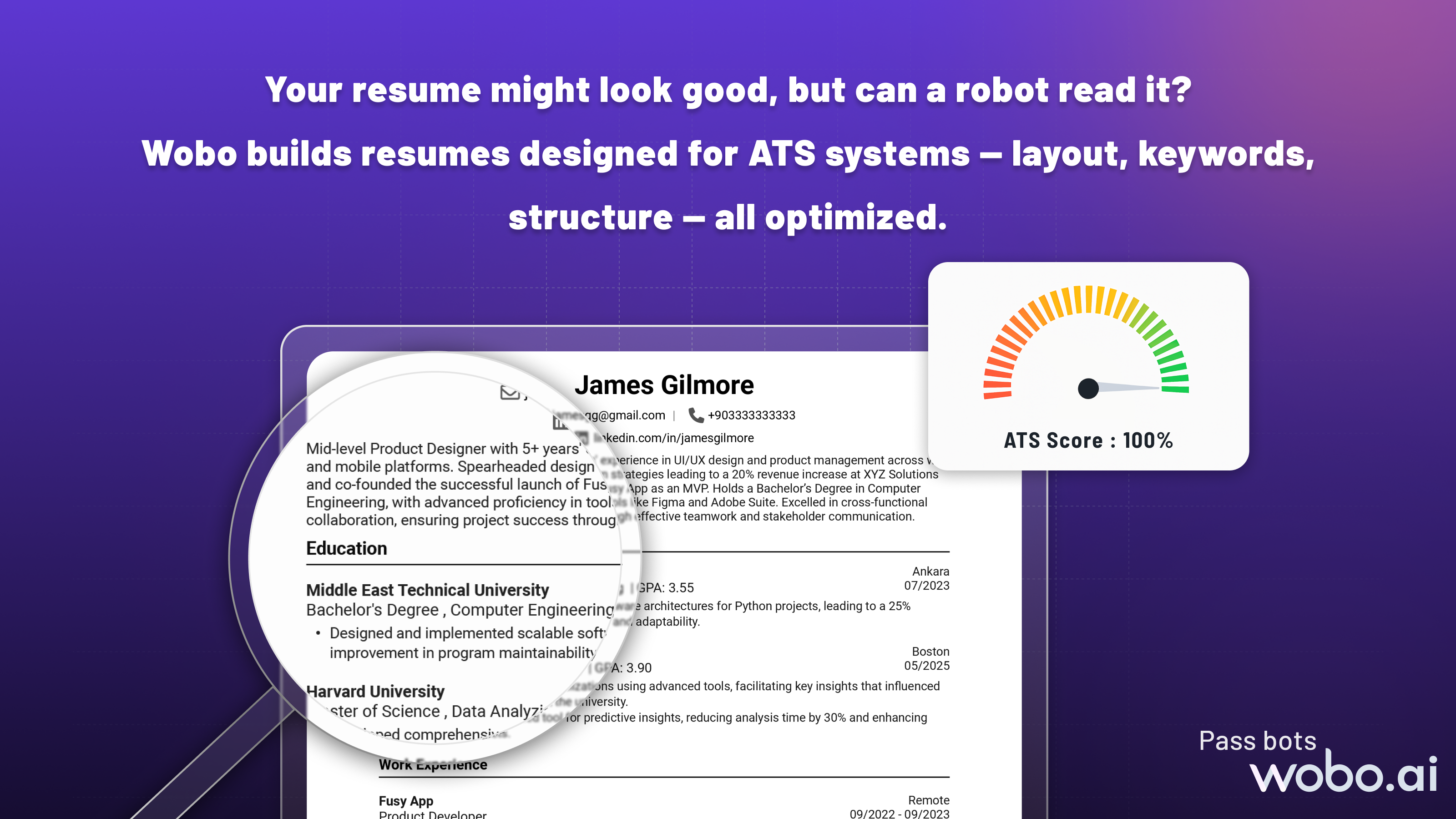 Media AI Resume Builder oleh Wobo - Tanah lebih banyak wawancara dengan resume AI yang dioptimumkan 6