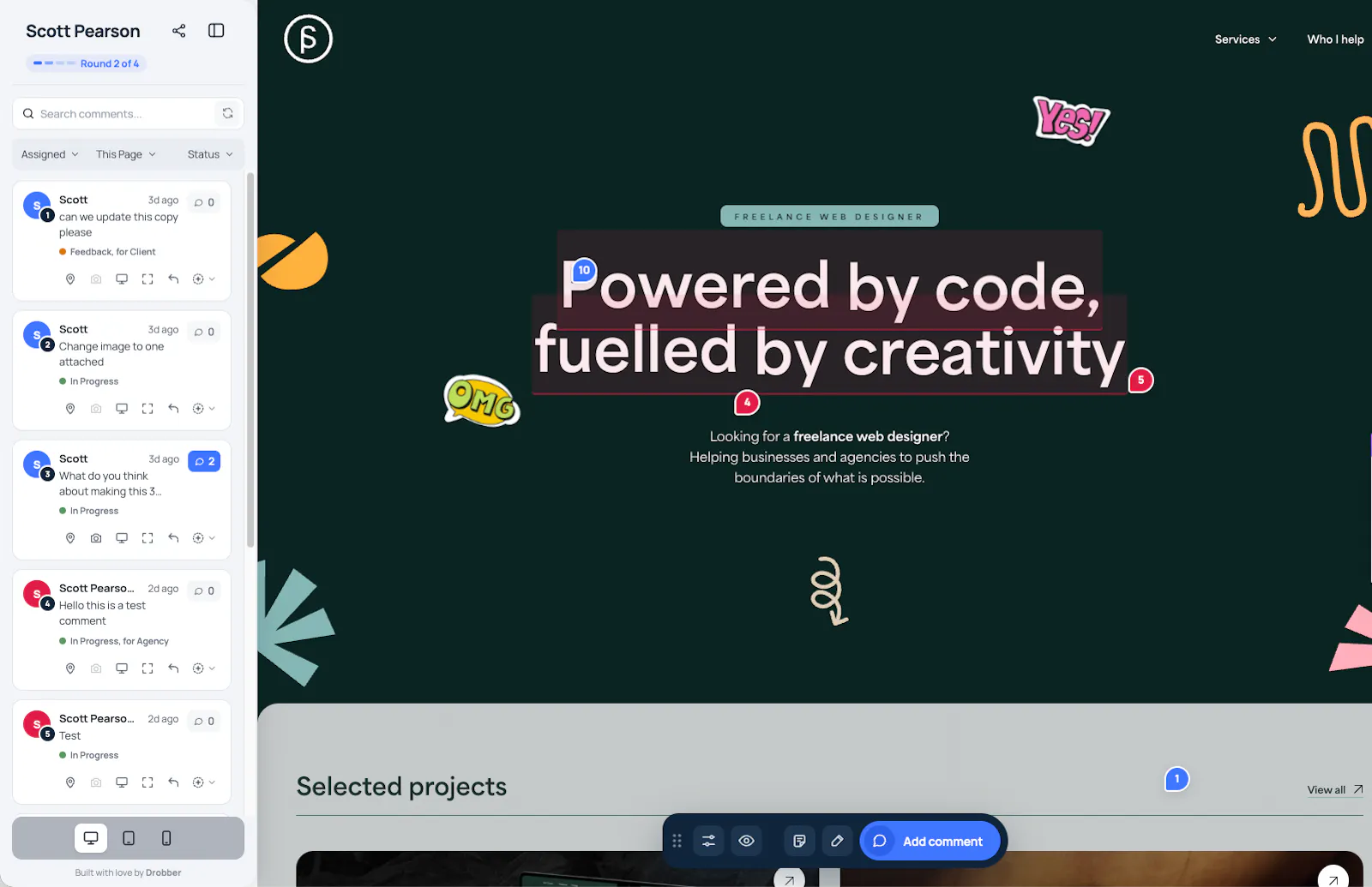 Drobber screenshot 2