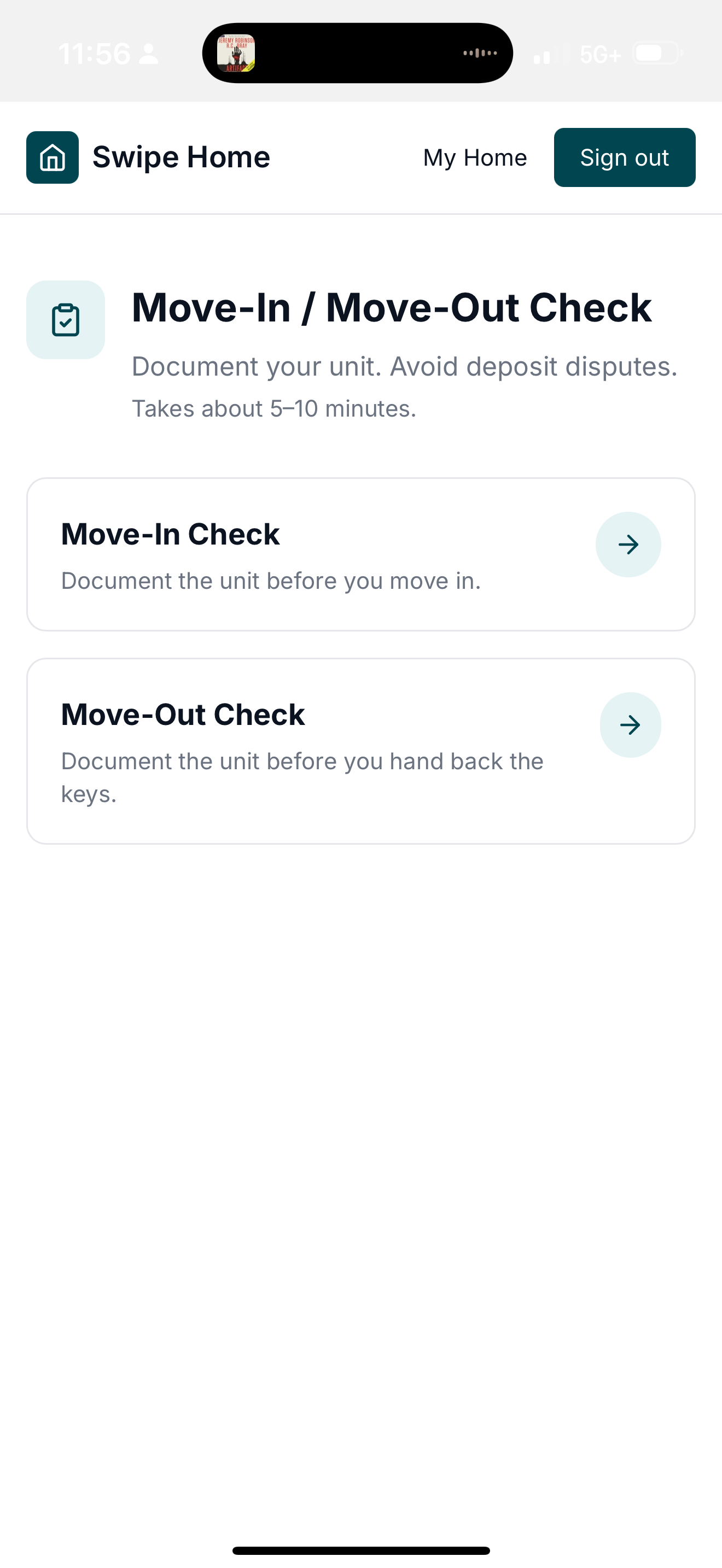 SwipeHome Lite - Screenshot 2 showing product features and functionality