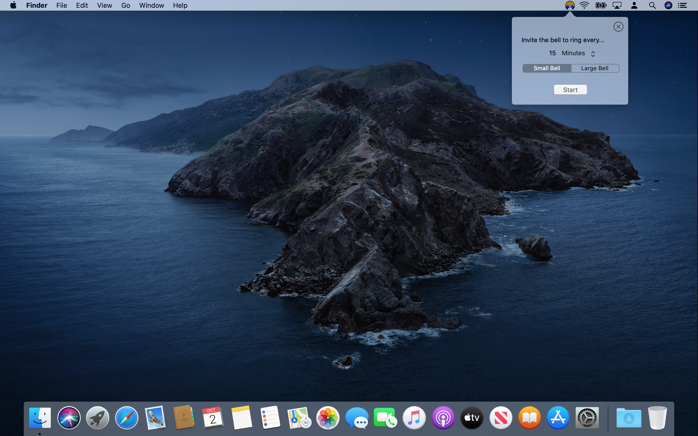 Mindfulness Bell Menu Bar gallery image