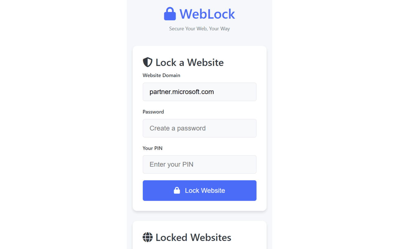 Weblock - безопасный доступ к любому веб -сайту media 1