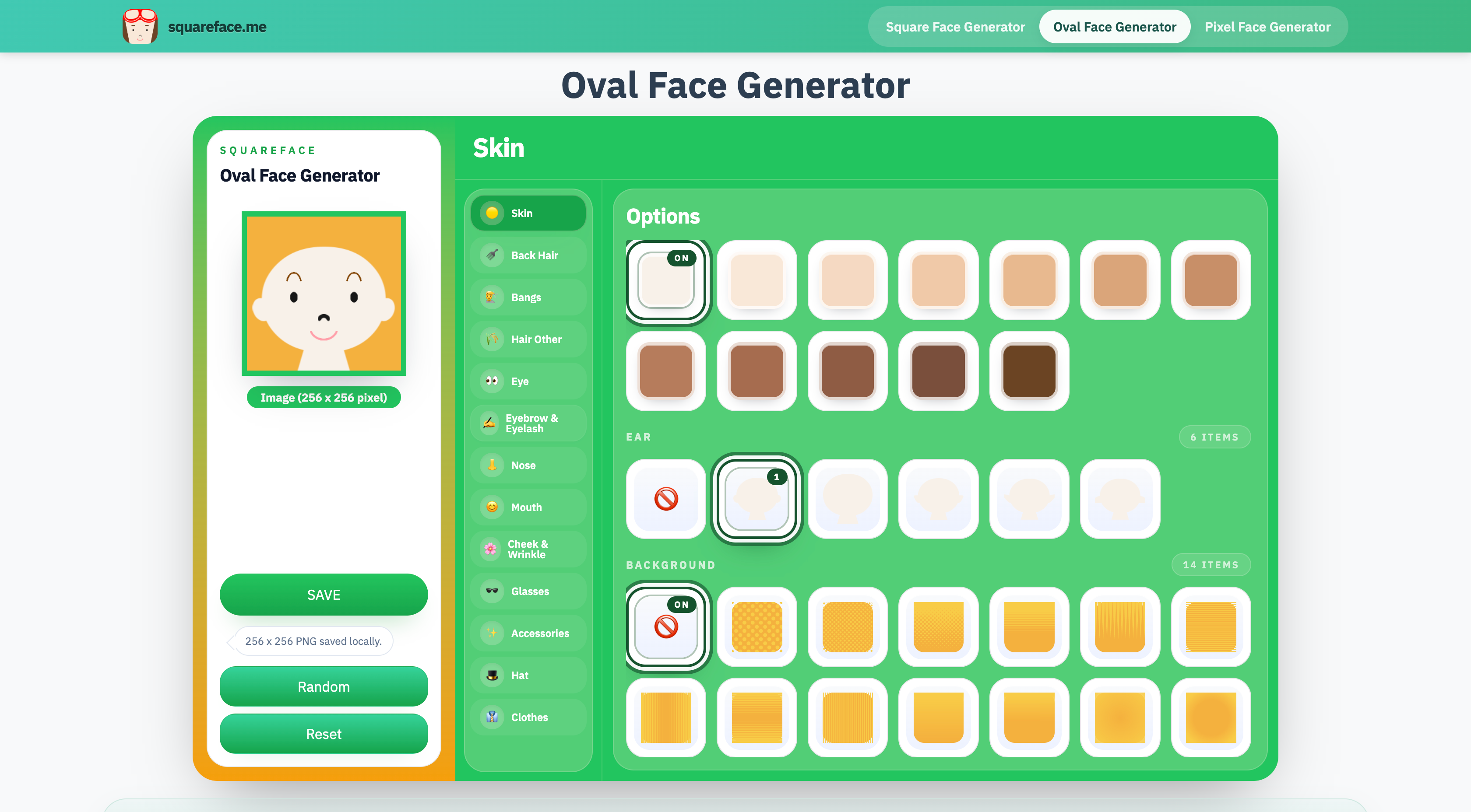 Square Face Generator gallery image