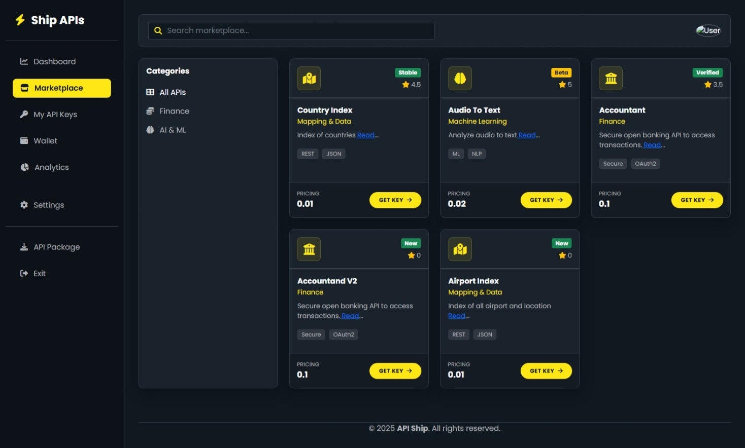 API Ship Code - Main product screenshot demonstrating key features and user interface