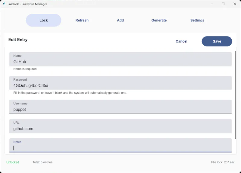 Passlock — Offline Password Manager screenshot 4