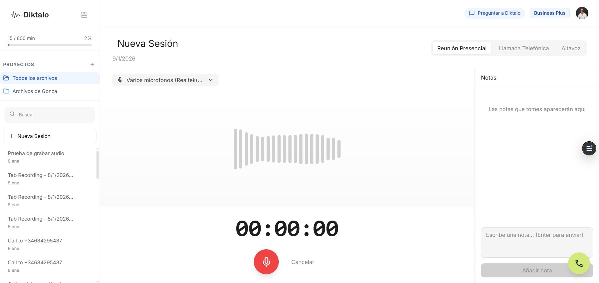 Diktalo - Screenshot 4 showing product features and functionality