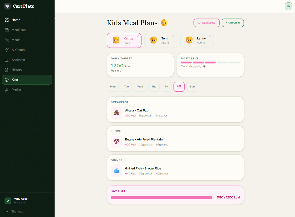 CarePlate — Eat Well. Live Well. gallery image