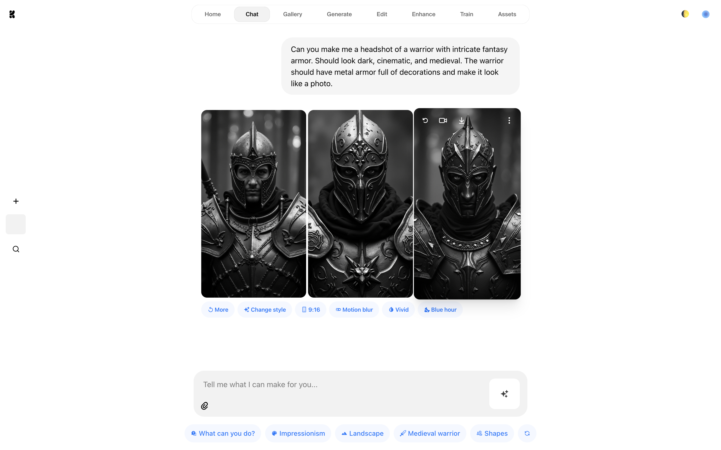 Krea Chat - The easiest way to generate with Al media 4