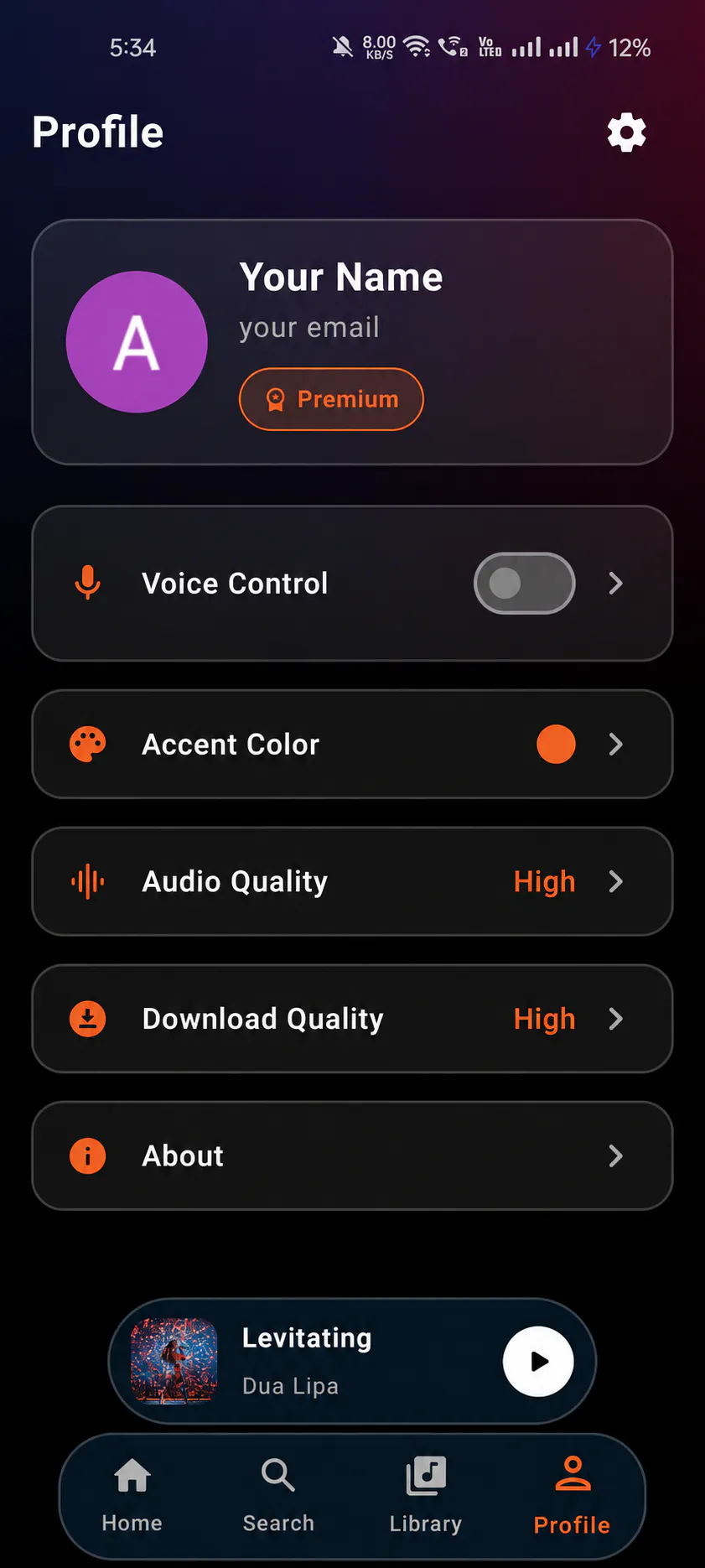 Aurix Online Music Player  gallery image