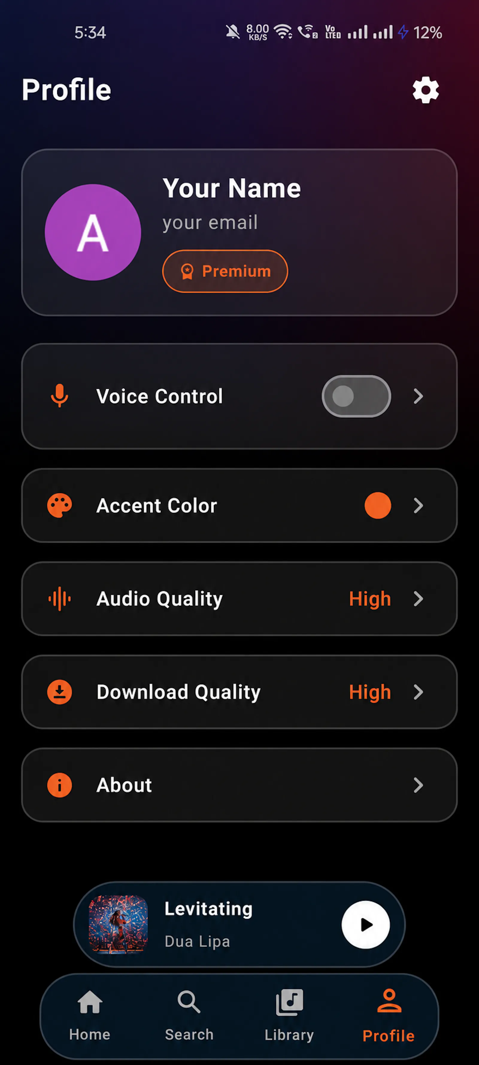 Aurix Online Music Player  screenshot 3