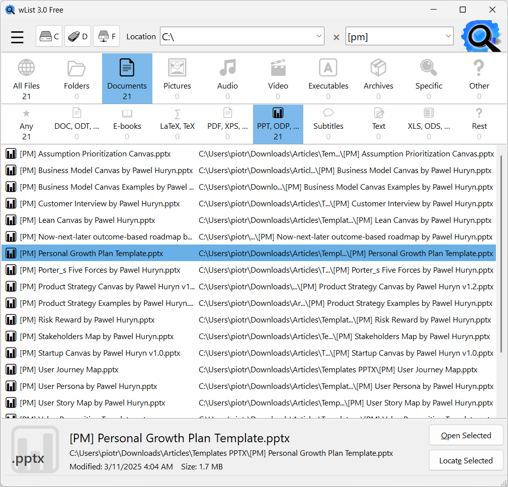 wList: Fast File Search, Find/List Files gallery image