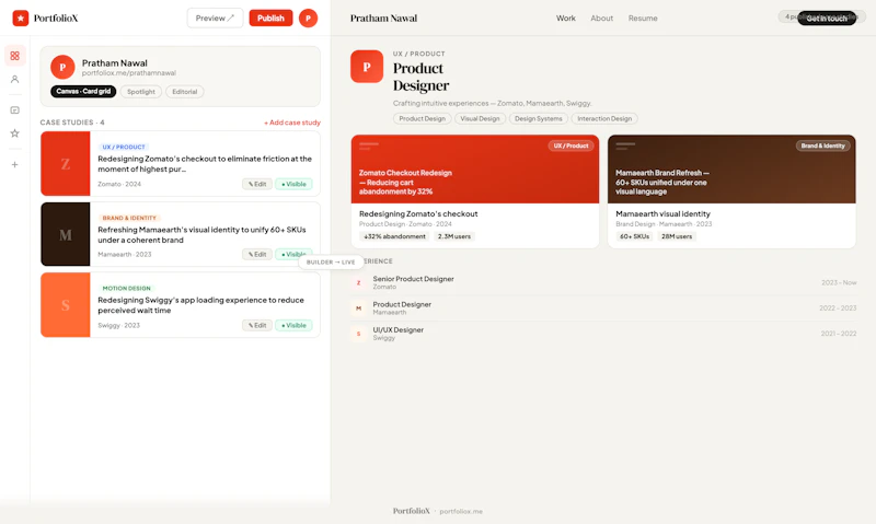PortfolioX  screenshot 2