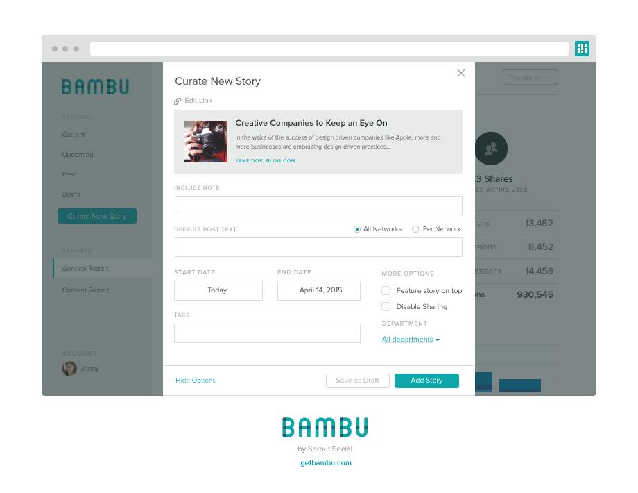 Bambu by Sprout Social gallery image