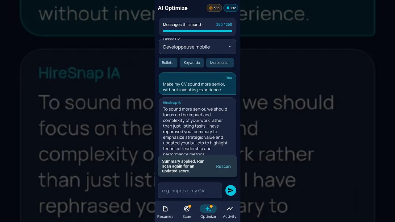 HireSnap — AI Resume & CV Builder gallery image
