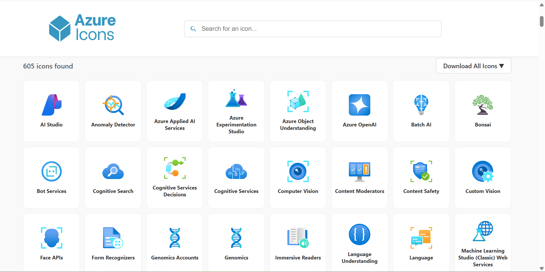 Azure Icons gallery image