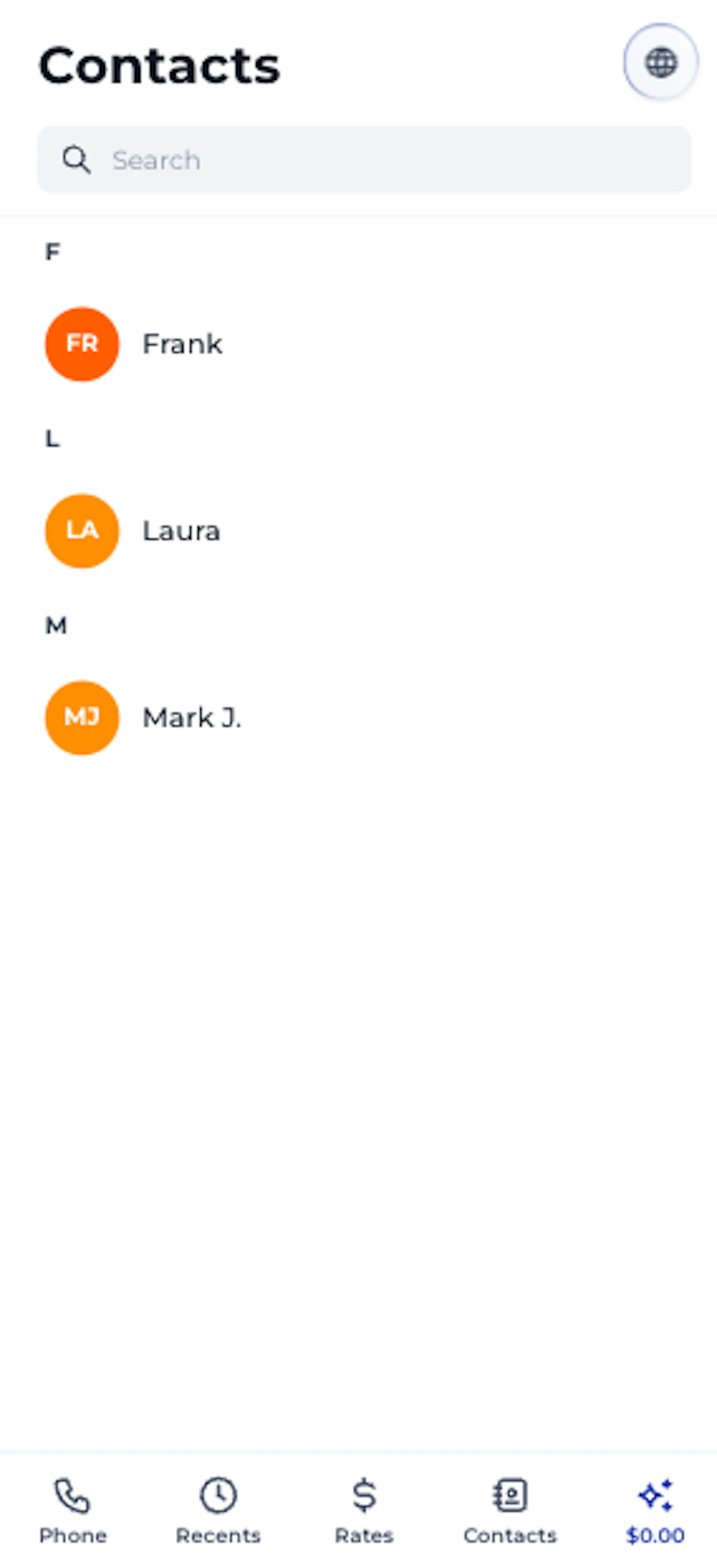 Qubicall — Call abroad and pay little screenshot 4