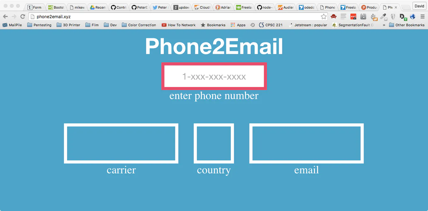 Phone2Email