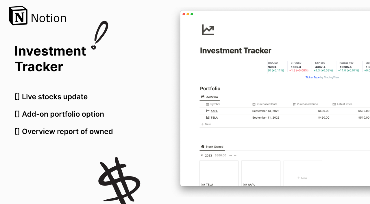 Investment Tracker gallery image