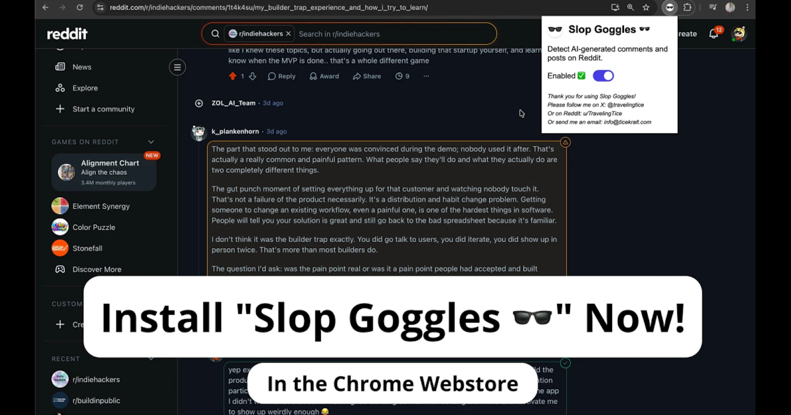 Slop Goggles screenshot 2