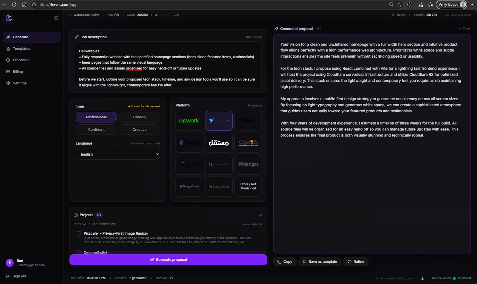 Lervos screenshot 2