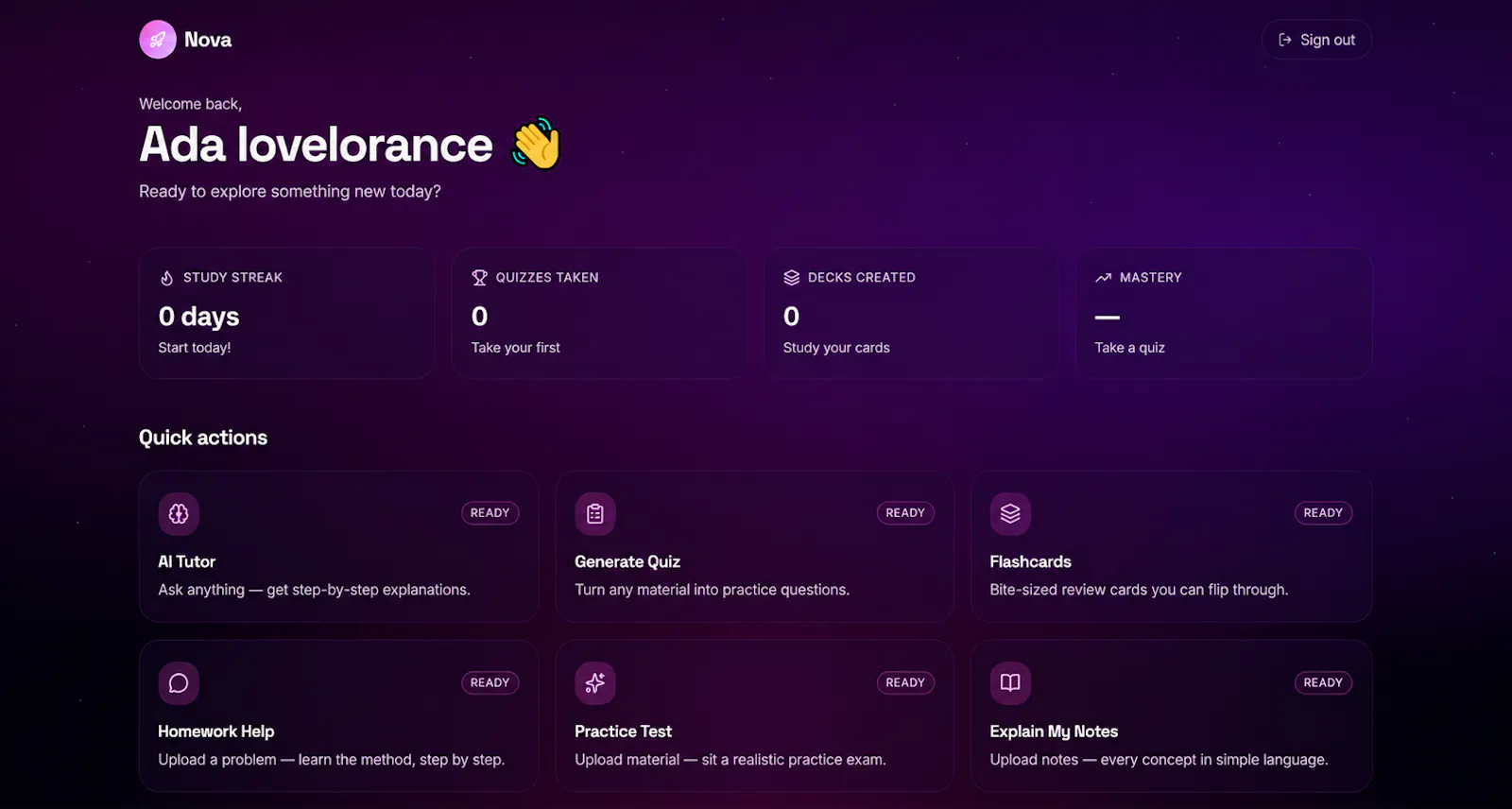 NovaQ screenshot 2
