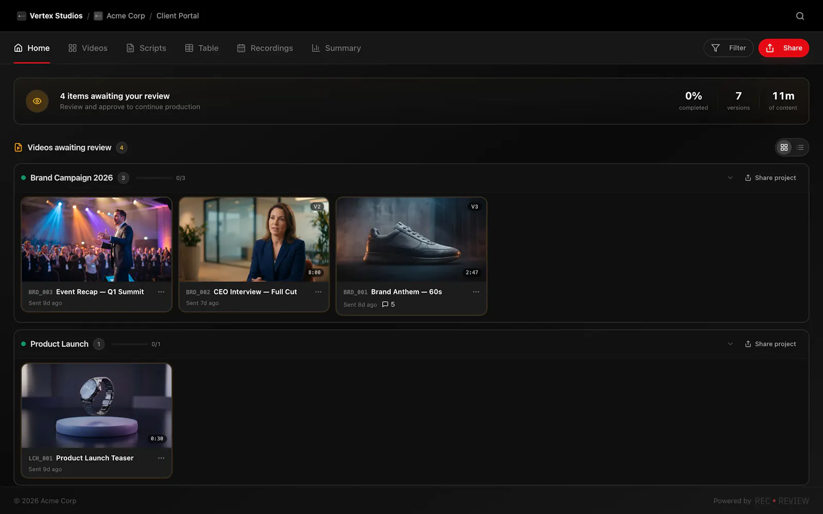 RecReview screenshot 3