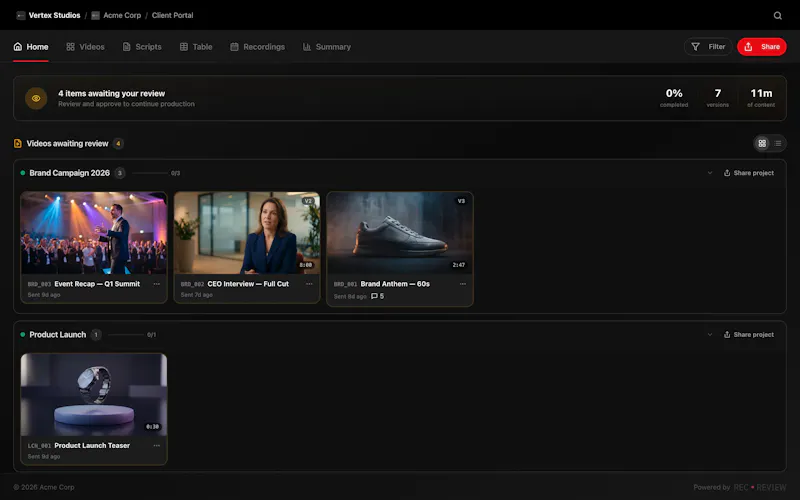 RecReview screenshot 3